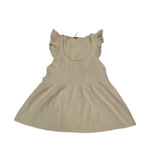 Free People Lambswool Blend Ruffle Sleeve Quiet Luxury Preppy Blouse Size XS